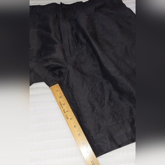 KENSONEX Ramie Silk Peated Shorts Mens 38 Waist 10" Inseam - Picture 5 of 6